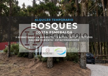 Alquiler Casa en Costa Esmeralda. Bosques 30